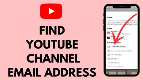 how to find youtube channel email address.